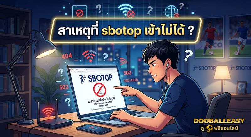 sbotop เข้าไม่ได้